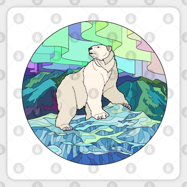 Polar bear Sticker by AmandaGJ9t3